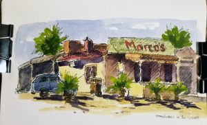 Marco's- Watercolor Line and Wash