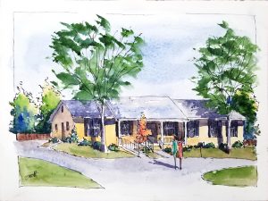 North Alabama Psychiatric Assoc.- Watercolor Line and Wash