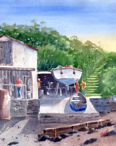 On The Hard - Watercolor
