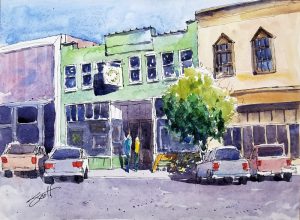 Watercolor line & wash
