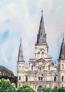 watercolor line and wash