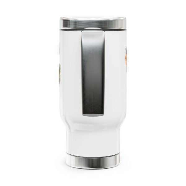 Fishing Lures Stainless Steel Travel Mug with Handle, 14oz - Image 3
